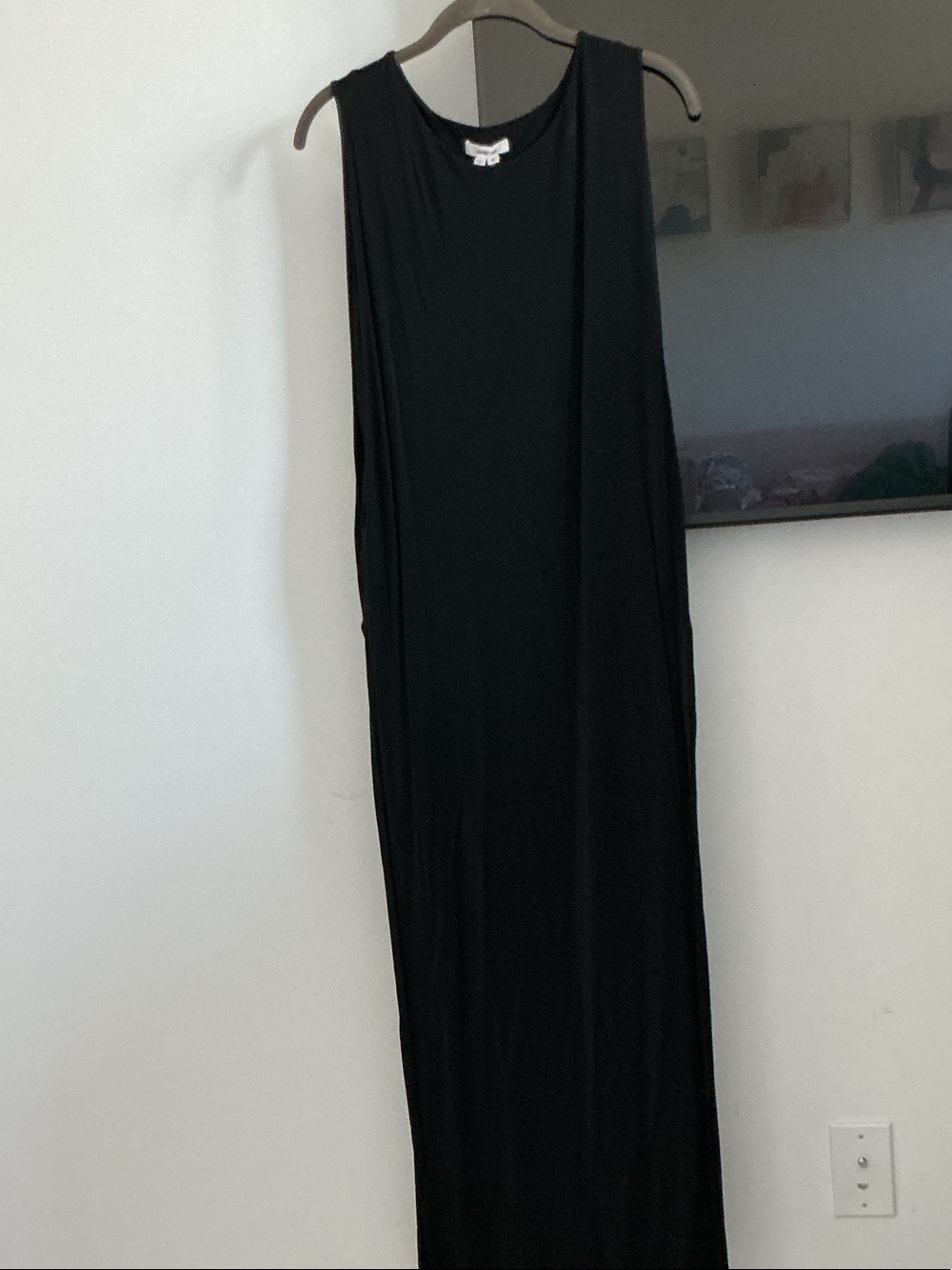 Helmut Lang Black Sleeveless Maxi Dress